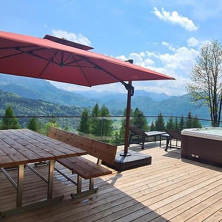Ruhige Bergvilla In Alleinlage Am Mondsee Mit Seeblick Bergblick Und Whirlpool Innerschwand 외부 사진