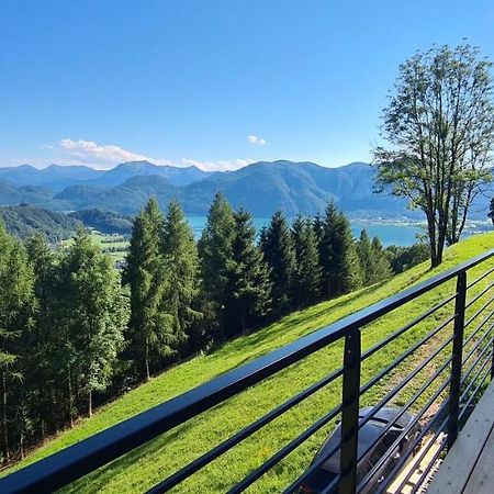 Ruhige Bergvilla In Alleinlage Am Mondsee Mit Seeblick Bergblick Und Whirlpool Innerschwand 외부 사진