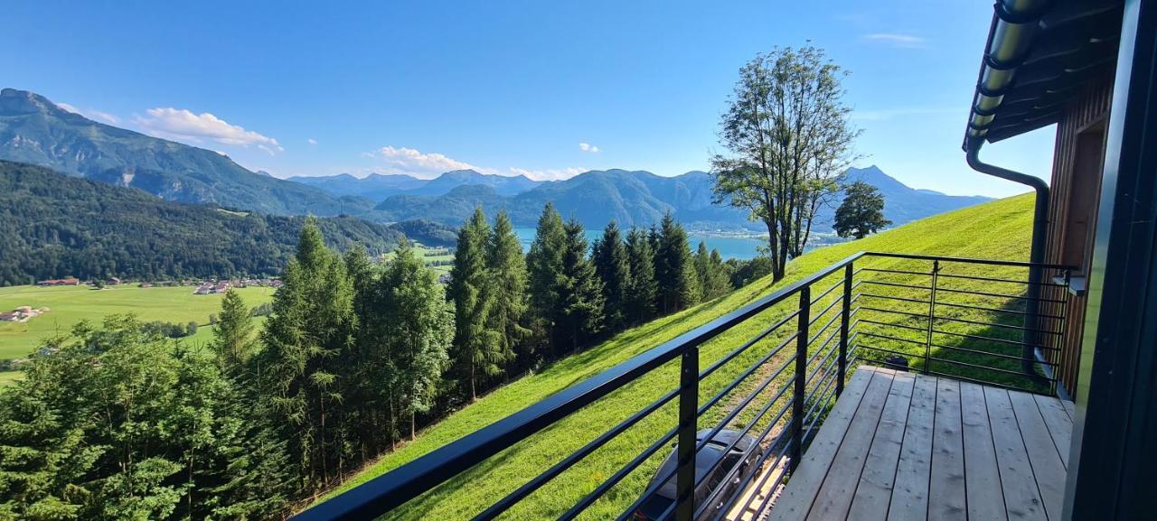 Ruhige Bergvilla In Alleinlage Am Mondsee Mit Seeblick Bergblick Und Whirlpool Innerschwand 외부 사진